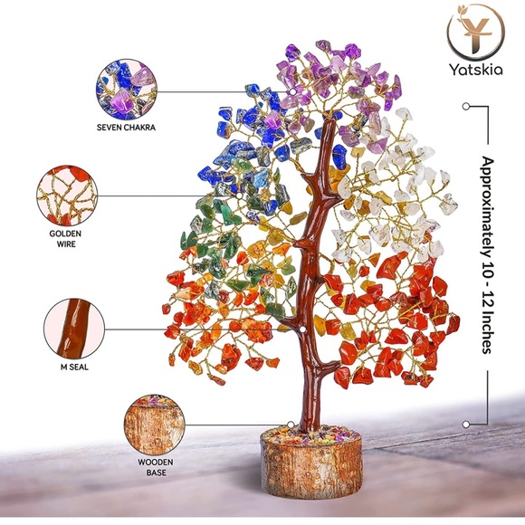 NWOT! MAKE AN OFFER! 7 Chakra Tree of Life, untwist it’ll look like the original - Picture 2 of 7